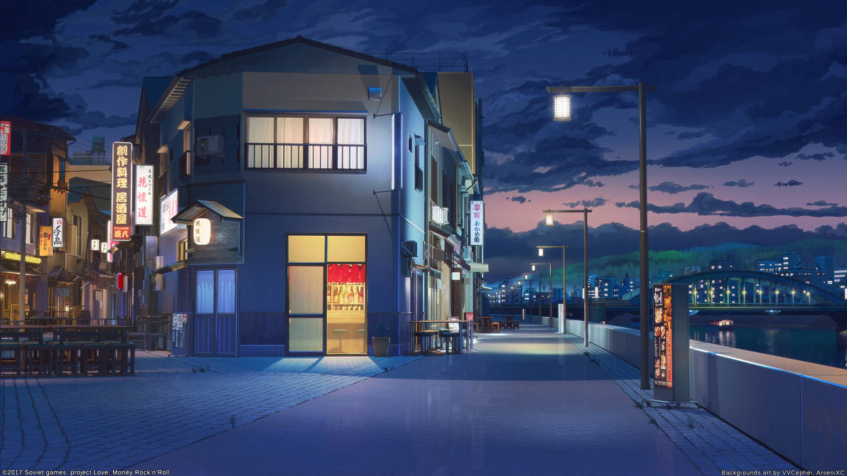 California Riverside Night Riverside night by arsenixc on DeviantArt