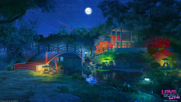 Japanese garden, night version