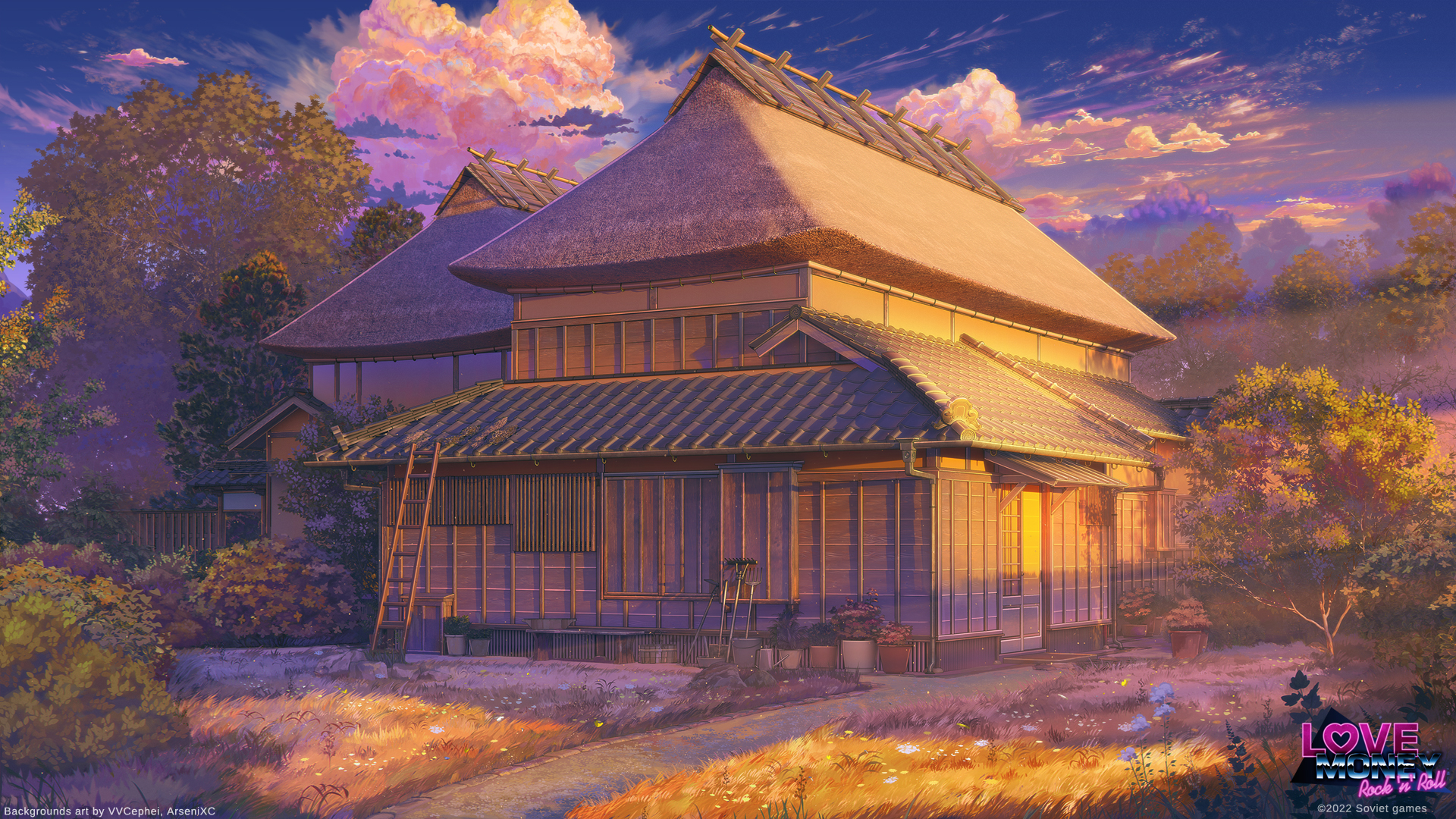 Japanese village house sunset version by arsenixc on DeviantArt Japanese village house sunset version by arsenixc on DeviantArt
