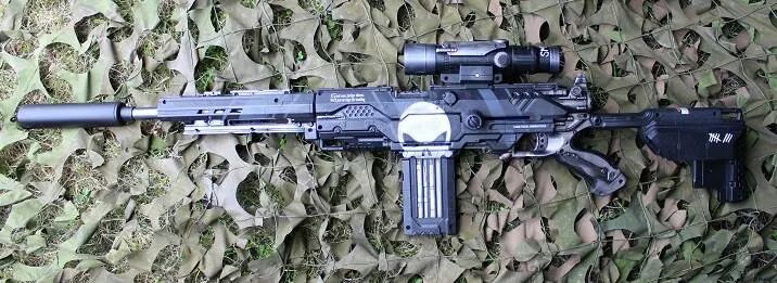 Customised Nerf long shot Punisher