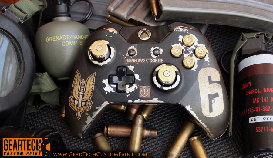 Xbox One Rainbow 6 Siege Custom Controller By Dog Green 1 On Deviantart