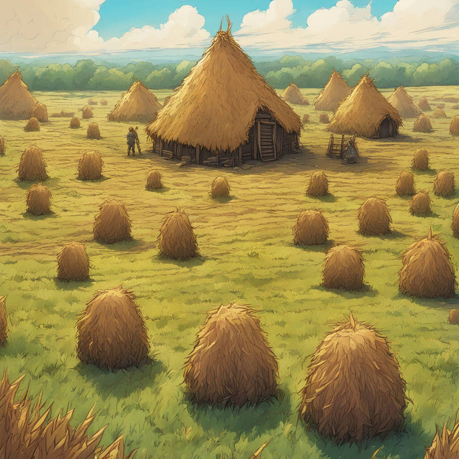 Haystacks by Leppardra on DeviantArt