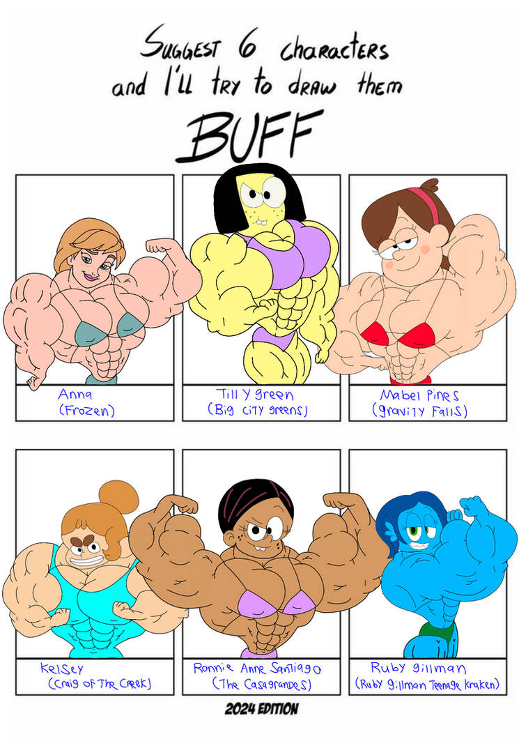 Buff Lilo My version of 6 female being buff. by Ducklover4072 on DeviantArt