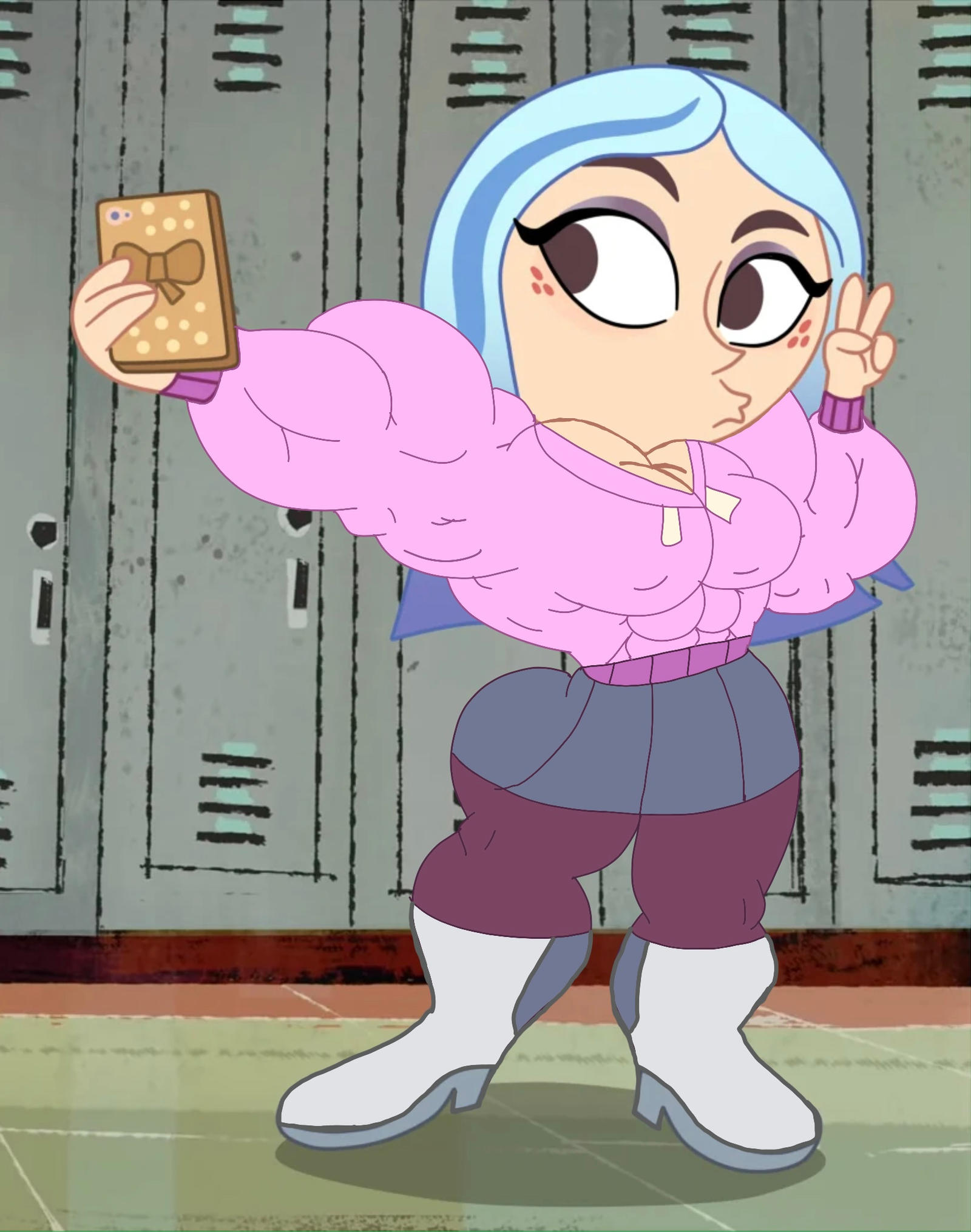 Buff Edit Deviantart Another Andrea Selfie (Female Muscle Edit) by Ducklover4072 on DeviantArt