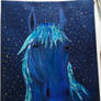 Blue sky horse