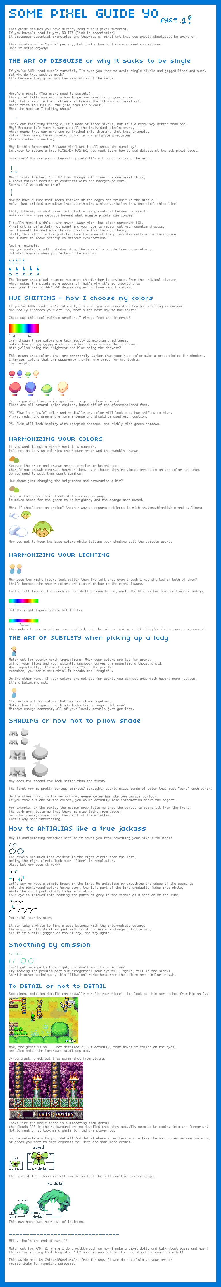 Pixel guide PART 1