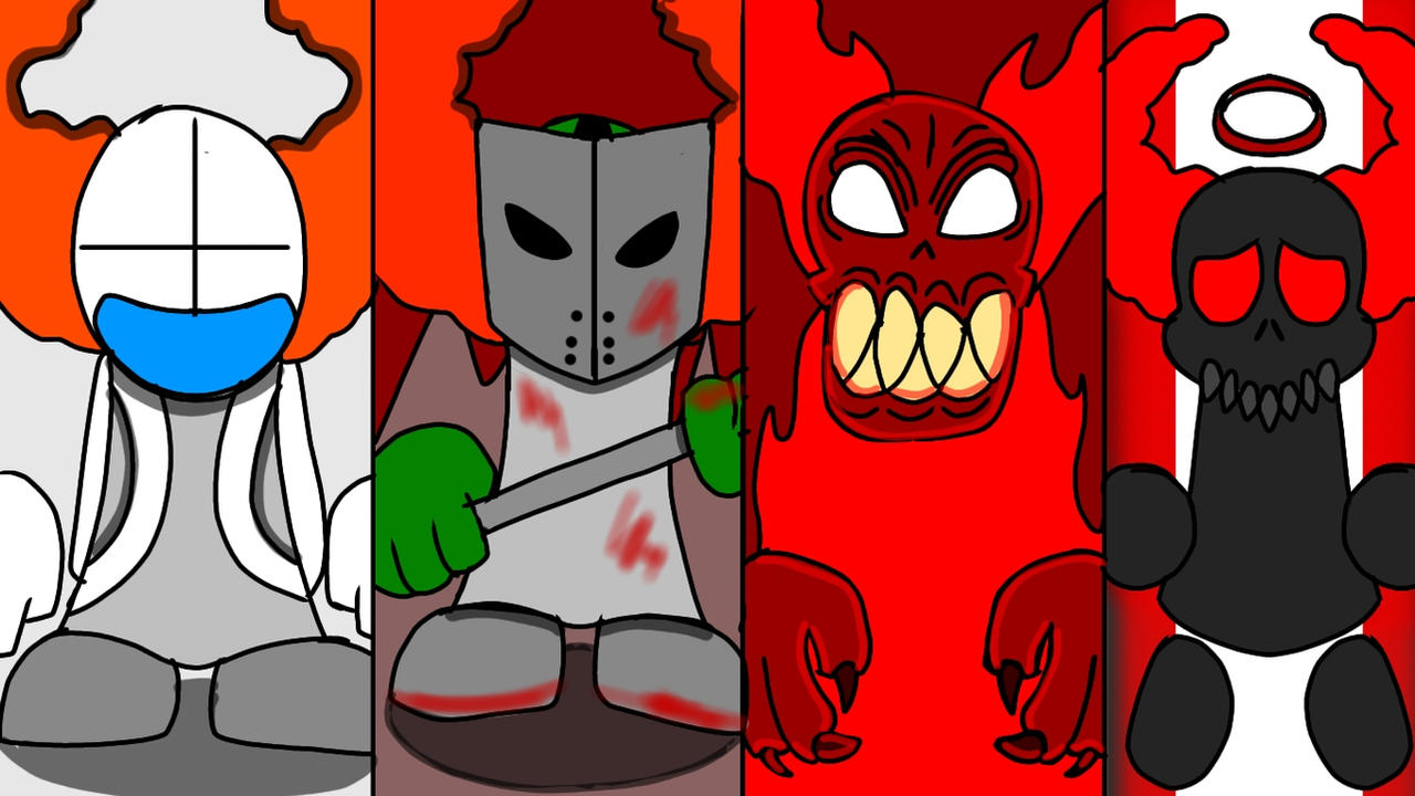 evolution of Tricky the Clown by HighBarSketches on DeviantArt