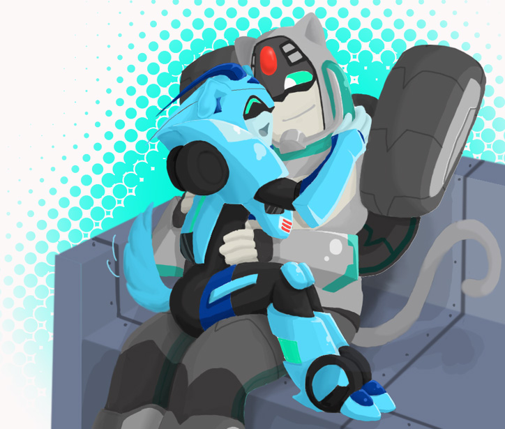 kitty longarm and puppy blurr