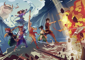 Omg Katara, stop t-posing u're flooding Ba sing se