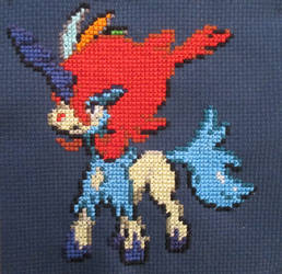 Pokemon Cross Stitch Keldeo Resolute Form