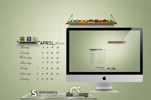 Wallpaper Calendar April 2011