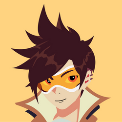 Tracer from Overwatch vector by Sam