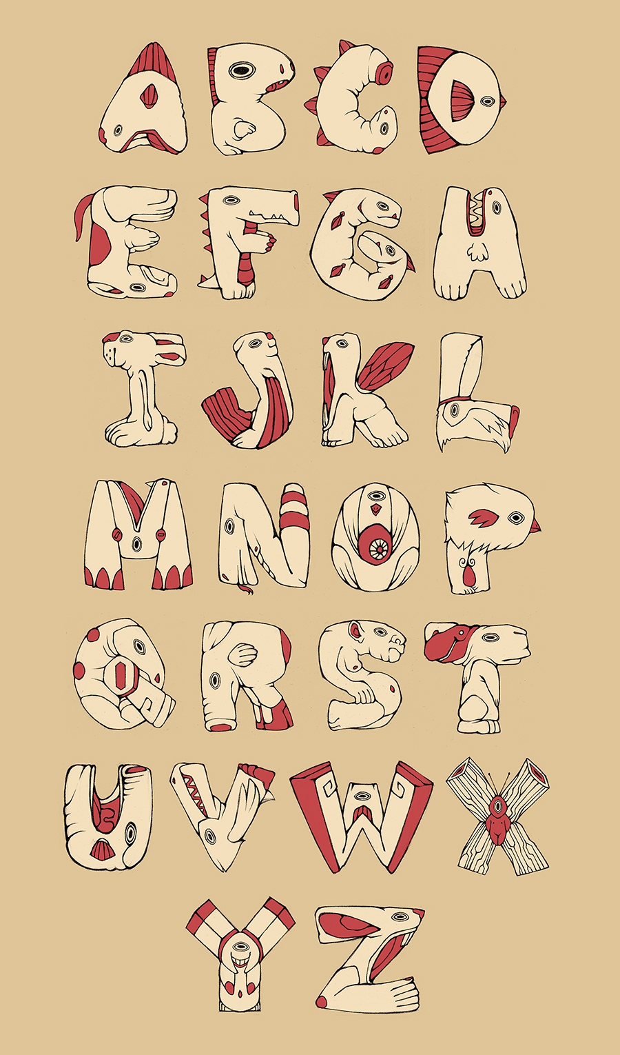 Weird Alphabet by Razulude on DeviantArt