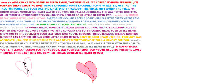 BREAK YOUR LITTLE HEART LYRICS