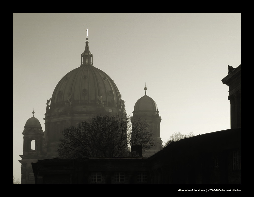 silhouette of the dom