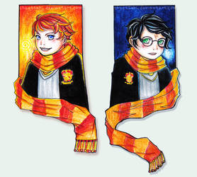 Harry and Ron Bookmarks