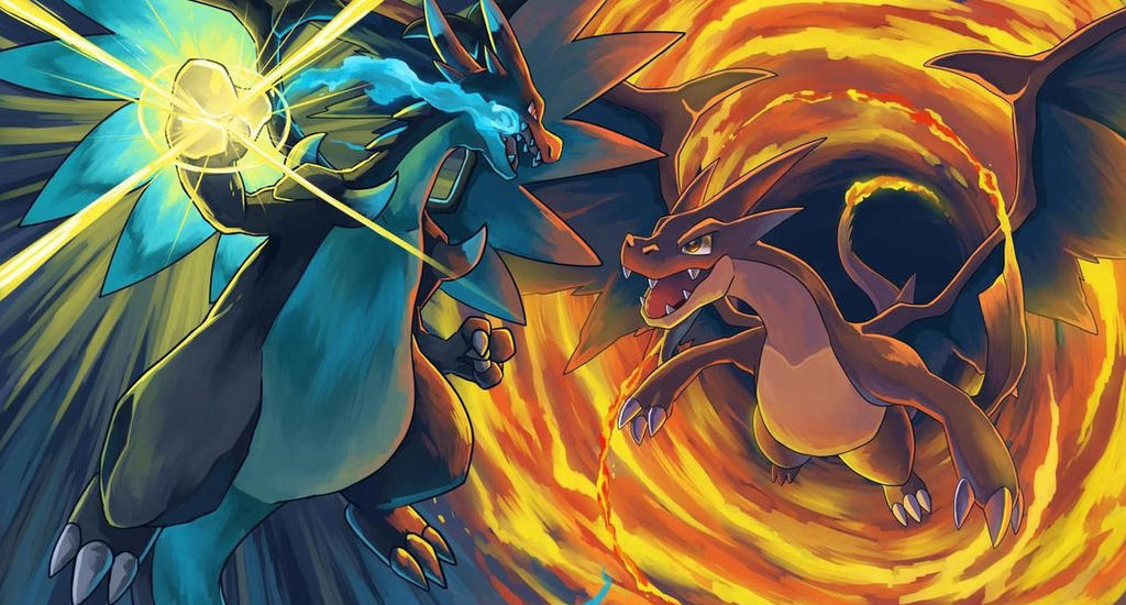 Charizard And Mega Charizard Y by Frie-Ice on DeviantArt