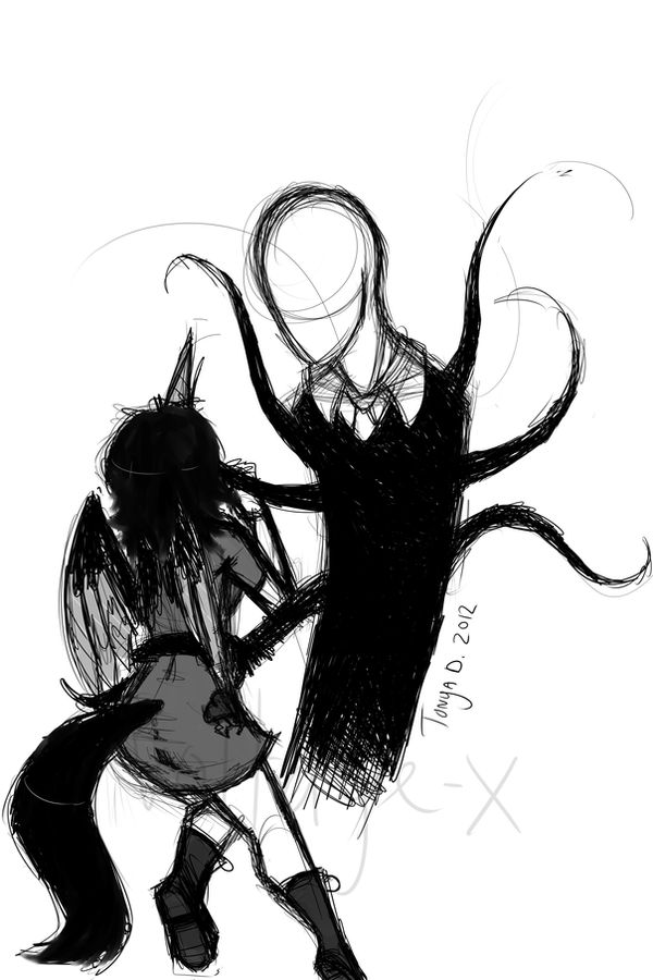 The slenderman and the girl