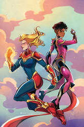 Cap Marvel and Ironheart