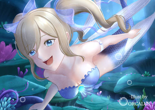 Genshin Impact Barbara as Mermaid