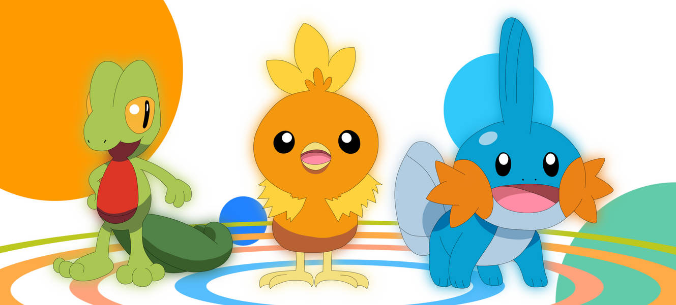 Hoen First Partner Hoenn Starters by Alex13Art on DeviantArt