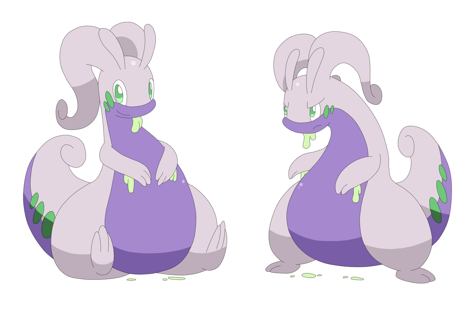 Goodra Color In Goodra Sketches Colored by Alex13Art on DeviantArt