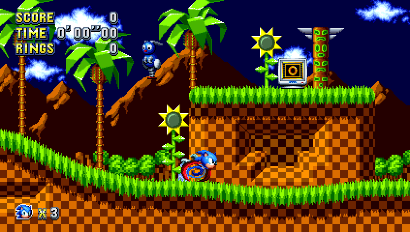 Green Hill Zone Sprites Mania by Alex13Art on DeviantArt