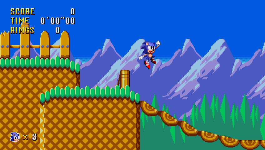 Green Hill Zone Act 2 Mockup by Alex13Art on DeviantArt