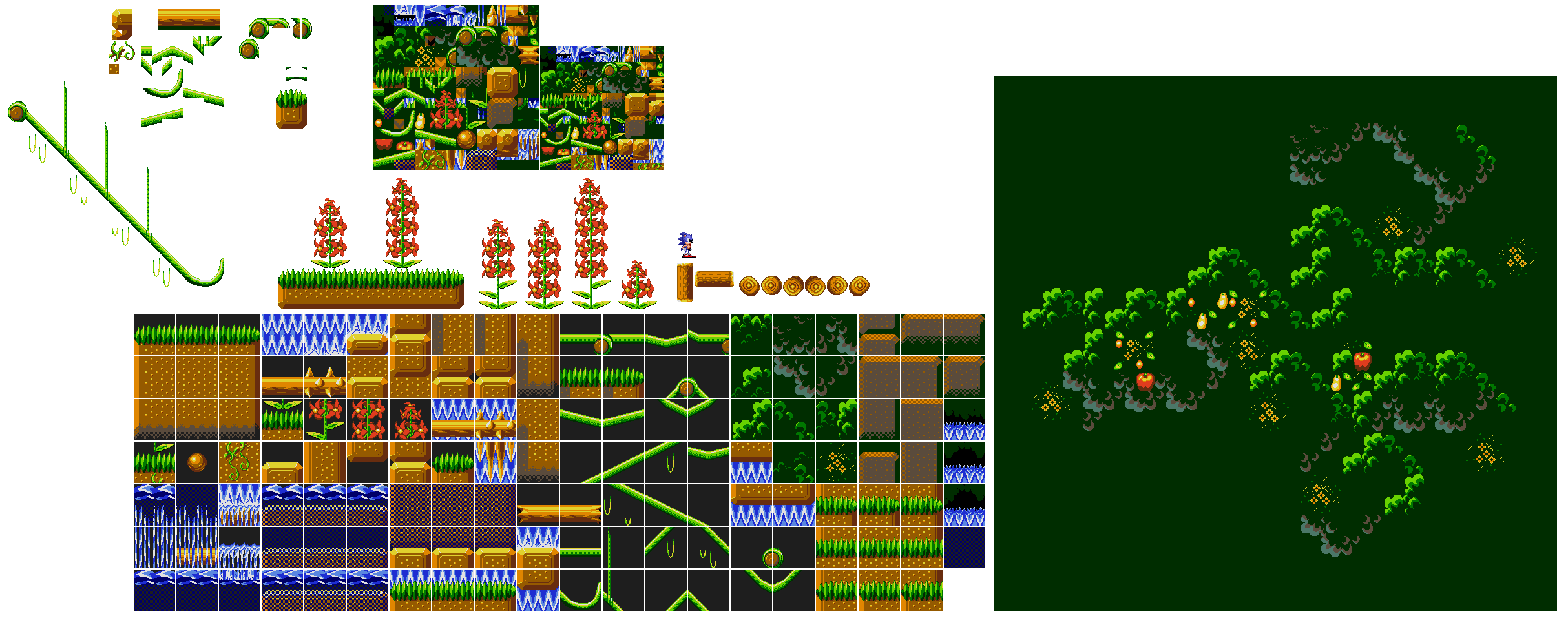 Jungle Zone V3 Sprites