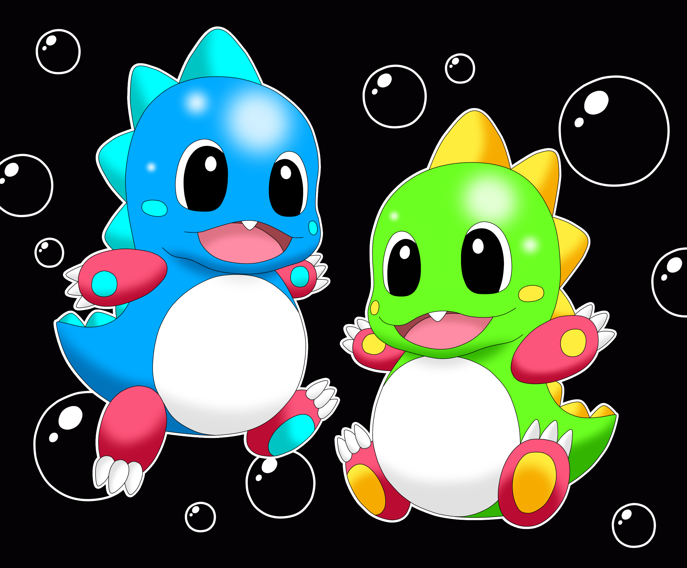 Bubble Dragon Duo by Alex13Art on DeviantArt