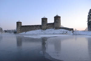 Olavinlinna castle 3, unrestricted stock by MariaLoikkii