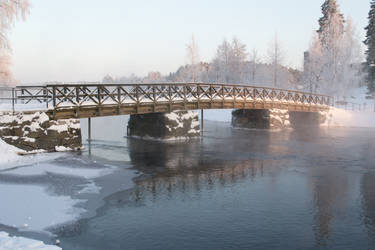 Olavinlinna castle bridge 1, unrestricted stock