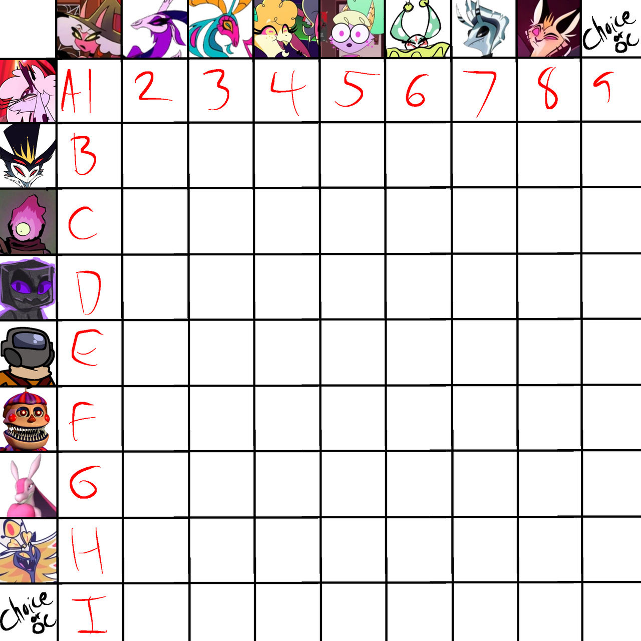 Random Grid by AmongUsRascal on DeviantArt
