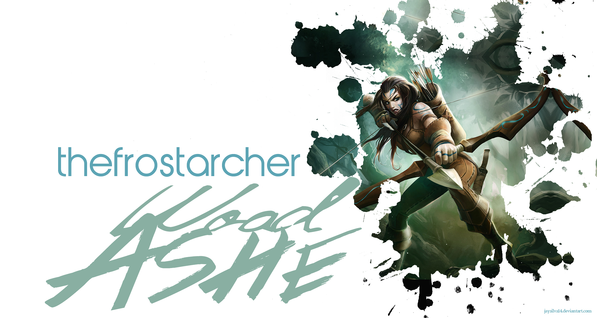 League Wallpaper : Woad Ashe by jaysilva14 on DeviantArt