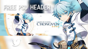 FREE PSD - HEADER CHONGYUN (Genshin Impact)