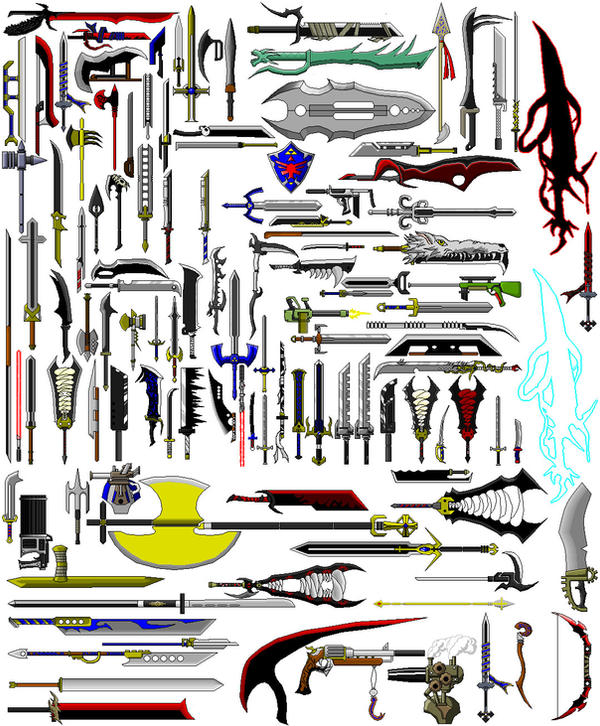 Weapon Note Picture weapon sheet finished by Corruptedcross on DeviantArt