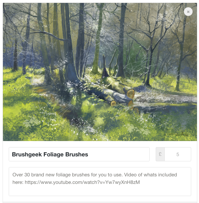 Foliage Brushes - over 30 brand new brushes!!