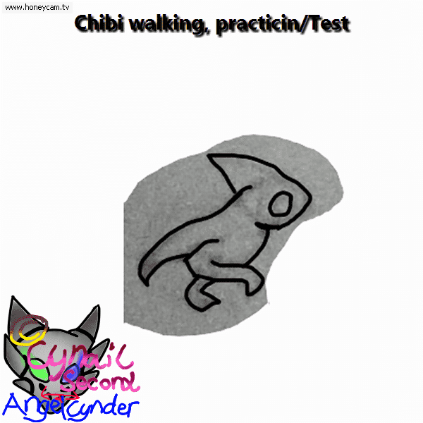 Chibi walking Practicing/Test Trantional animation by AngelCnderDream14