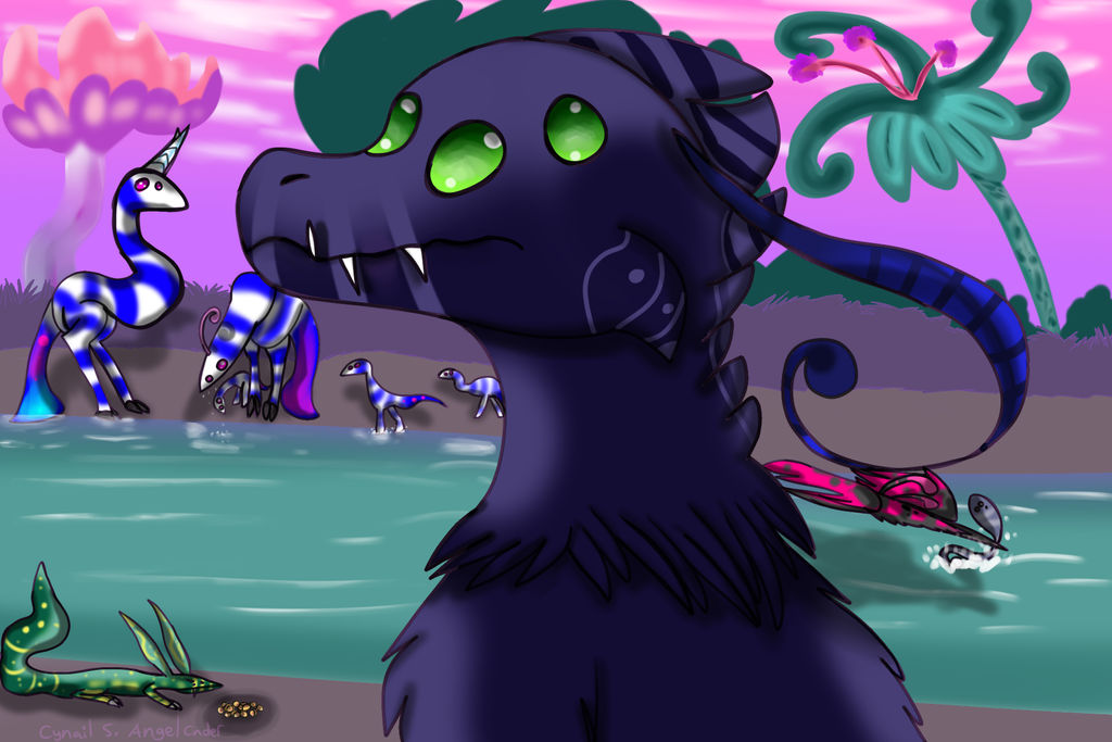 Alien Life Deviantart Alien life scenery by AngelCnderDream14 on DeviantArt