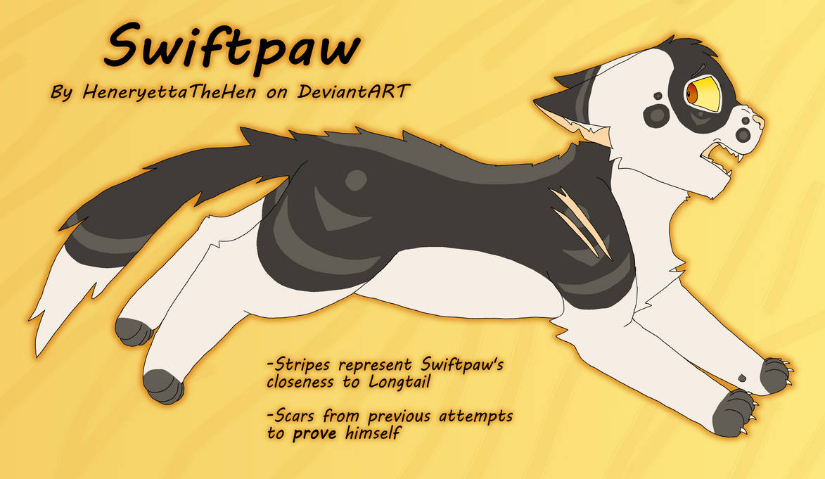 Warrior Cats Designs 3 Swiftpaw By HeneryettaTheHen On DeviantArt warrior-cats-designs-3-swiftpaw-by-heneryettathehen-on-deviantart