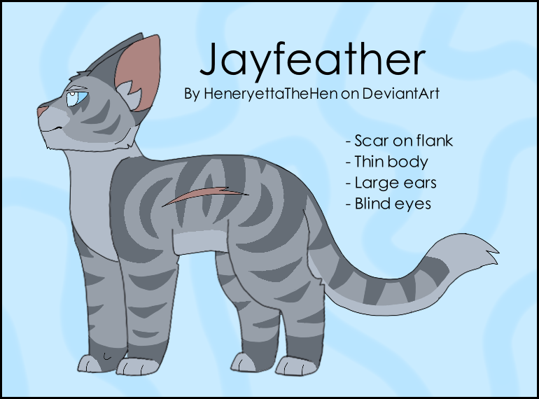 Warriors Design #83 REDESIGN: Jayfeather by theDawnmist on DeviantArt