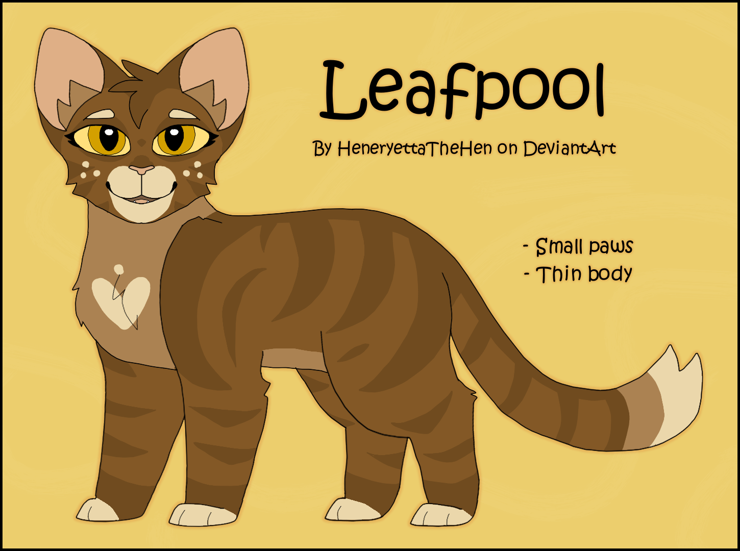 Leafpool Warrior Cats Design #37: Leafpool by HeneryettaTheHen on DeviantArt