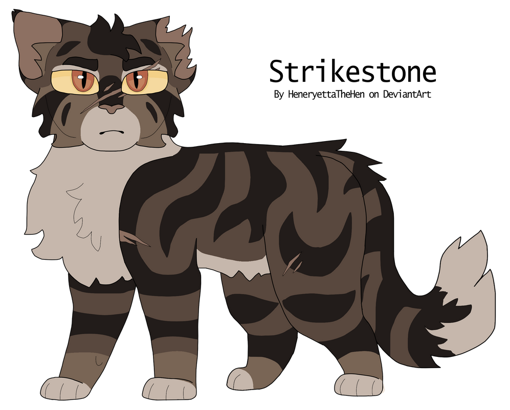Strikestone Warrior Cats Design #217: Strikestone by HeneryettaTheHen on DeviantArt