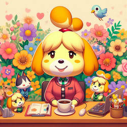 Animal crossing Isabelle art :3