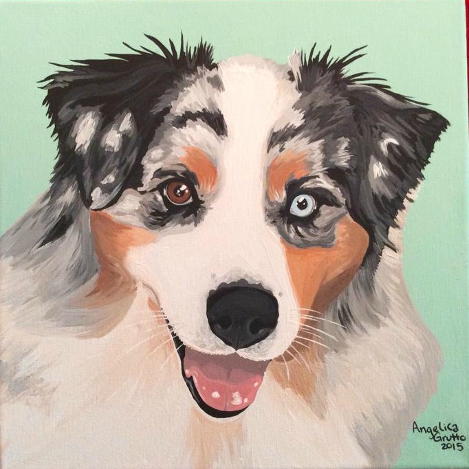 Australian Shepard Painting