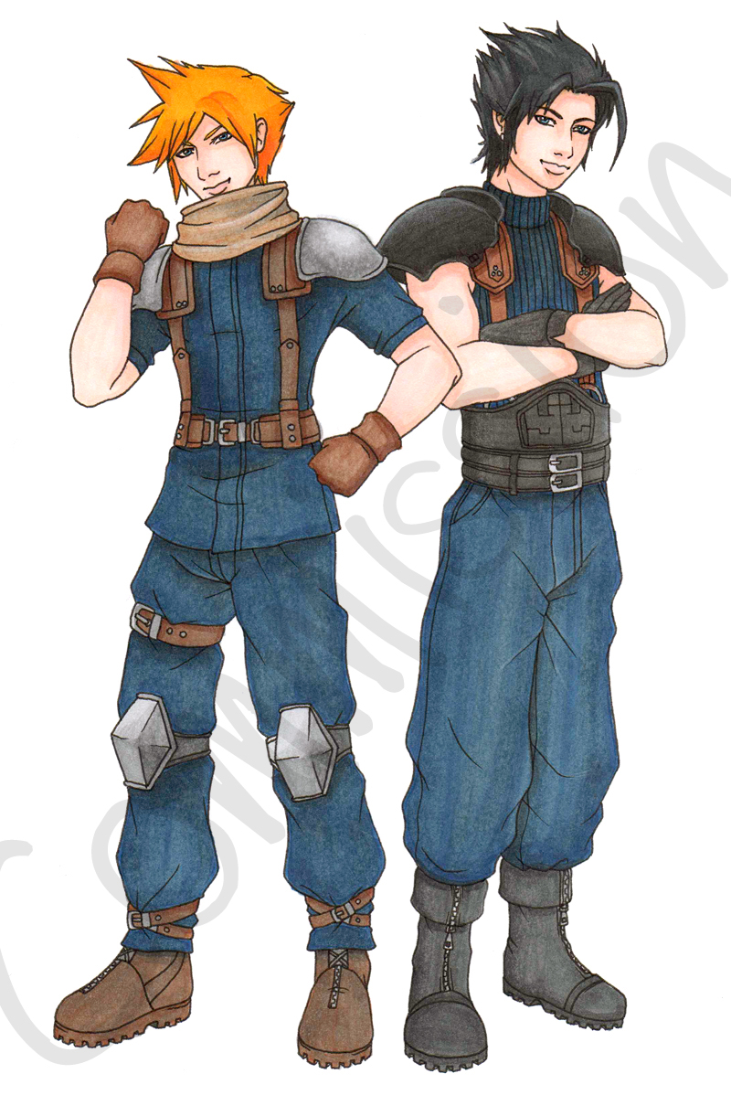 Zack and Cloud -Commission-