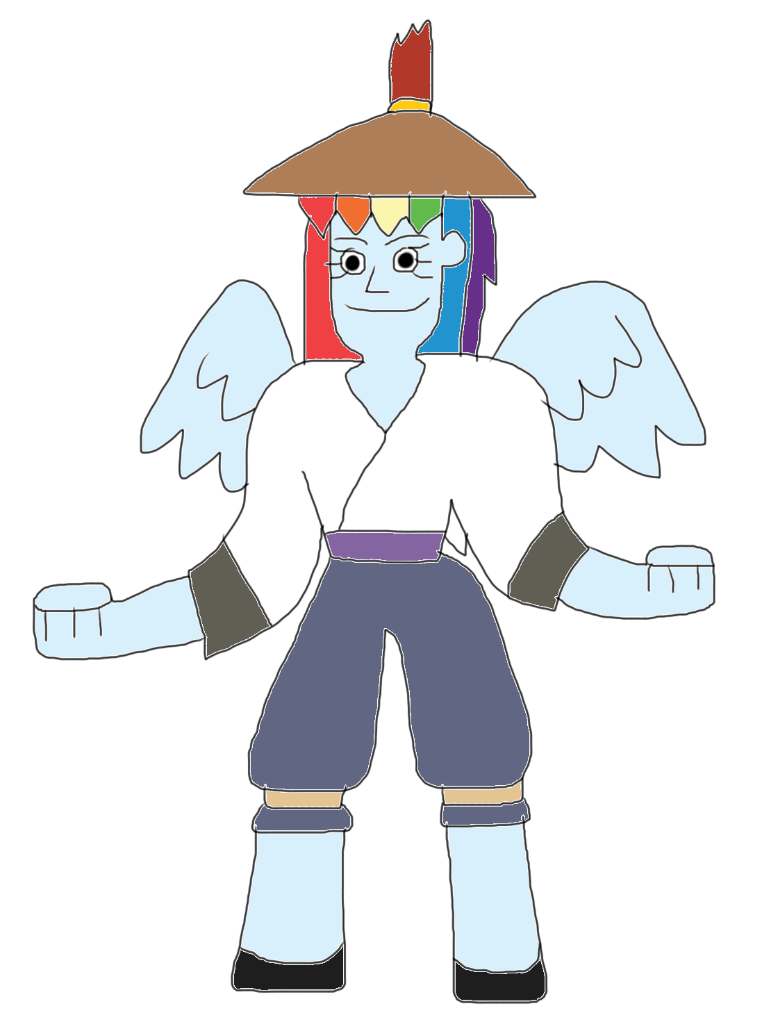 Rainbow Dash in Mystical Kung Fu Warrior