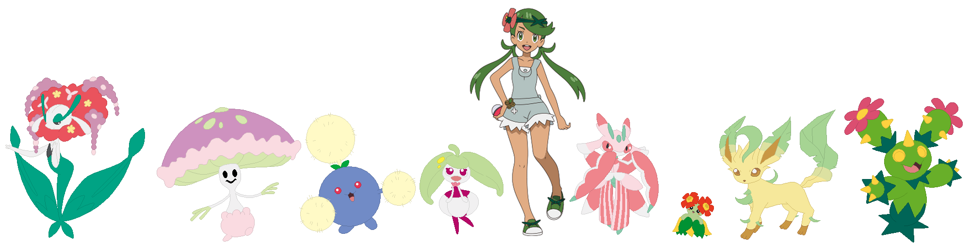 Mallow in Pokemon Battle Storm