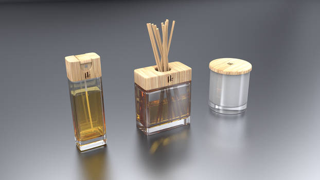 3D Model - Wooden Home Fragrance Line