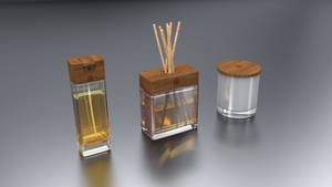 3D Model - Wooden Home Fragrance Line - Oak
